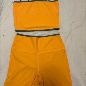 Orange Two-Piece Activewear Set